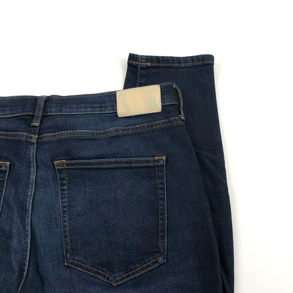 Everlane Mid Rise Skinny 32T TALL (Fits 34W 29.5L) Mid Rise Denim Jeans Blue - Picture 1 of 10
